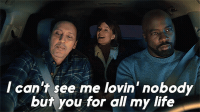 Three People In Car With I Cant See Me Lovin Nobody But You For All My Life GIF