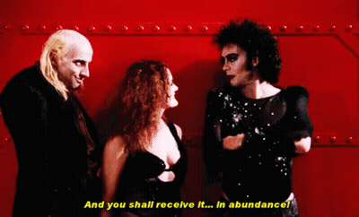 Three People Standing With And You Shall Receive It In Abundance GIF