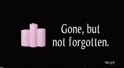 Three Pink Candles Gone But Not Forgotten GIF