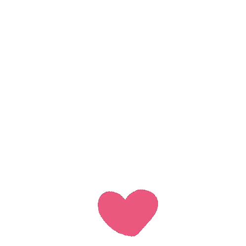 Three Pink Hearts Floating Sticker