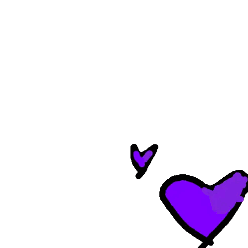 Three Purple Hearts Sticker