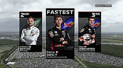 Three Racing Drivers Are Shown On A Screen With The Words Fastest GIF