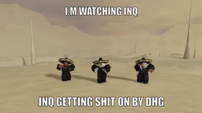 Three Roblox Characters Are Standing In A Desert With The Caption I.m Watching Inq GIF