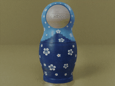 Three Russian Nesting Dolls GIF