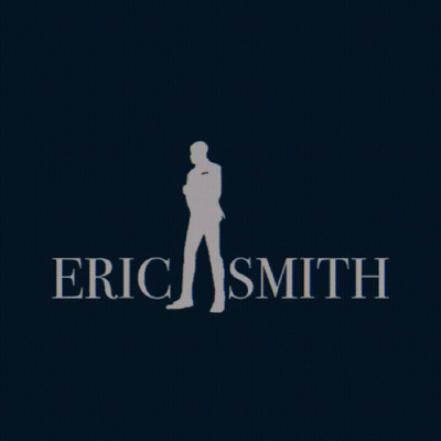 Three Silhouettes Of Men Are Standing Next To The Word Ericicismsmith GIF