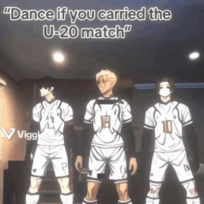 Three Soccer Players Dance If You Carried The U-20 Match GIF