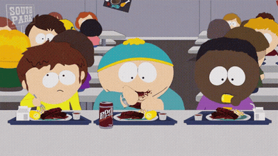 Three South Park Characters Eating Pepsi Can GIF