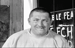 Three Stooges Curly Silly Face GIF