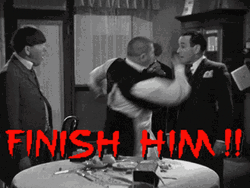 Three Stooges Finish Him Punch GIF