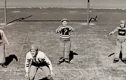 Three Stooges Football Kick Off GIF