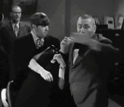 Three Stooges Funny Kiss GIF