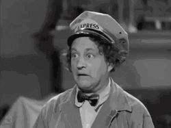 Three Stooges Larry Screaming Scared GIF