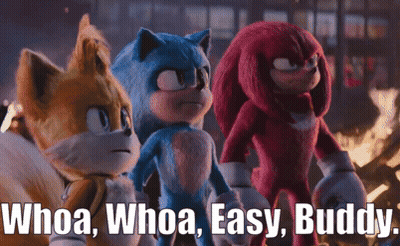 Three Stuffed Animals Saying Whoa Whoa Easy Buddy GIF