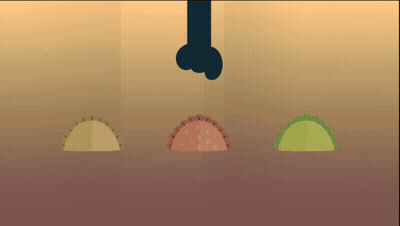 Three Tacos With Lettuce GIF