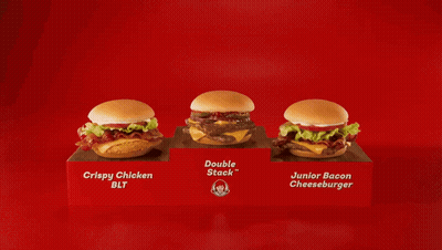 Three Types Of Wendy's Burgers GIF