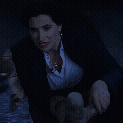 Three Witches Flying In Front Of Full Moon GIF