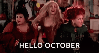 Three Witches From Hocus Pocus Dancing GIF