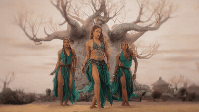 Three Women Dancing In Desert GIF