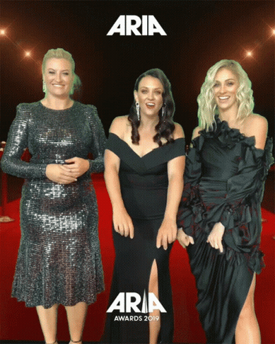 Three Women On Red Carpet Aria Awards 2019 GIF