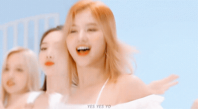 Three Women, One In White Dress GIF