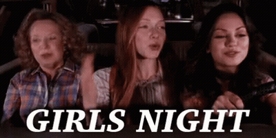 Three Women Sitting In Car GIF