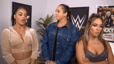 Three Women Standing By NXT Poster GIF