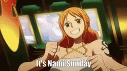 Thrilled One Piece Nami Sunday GIF