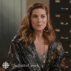 Thrilled Reaction Alexis Rose Schitts Creek GIF
