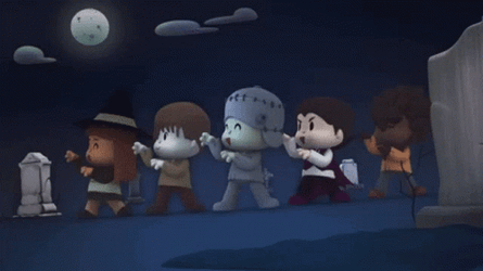 Thriller Halloween Dance Pocoyo  GIF