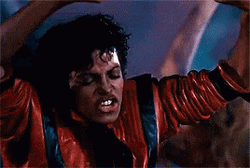 Thriller Michael Jackson Dancing On The Floor  GIF