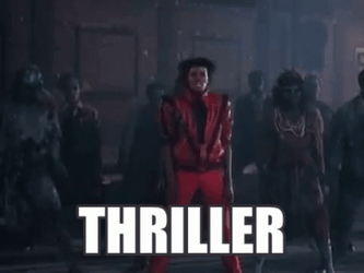 Thriller Michael Jackson Group Dancing GIF
