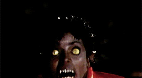 Thriller Michael Jackson Scary Face GIF