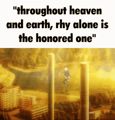 Throughout Heaven And Earth Rhys Alone Is The Honored One Poster GIF
