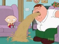Throw Up Puke Peter Griffin Family Guy GIF
