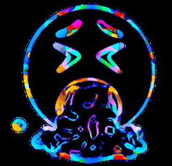 Throw Up Rainbow Emoji Effect GIF