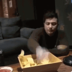 Throwing Chip Meme GIF