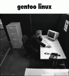 Throwing Computer Gentoo Linux GIF