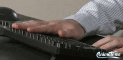 Throwing Computer Monitor With Woman Sticker Face GIF