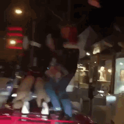 Throwing Money Street Commotion GIF