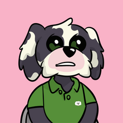 Throwing Papers Animated Dog  GIF