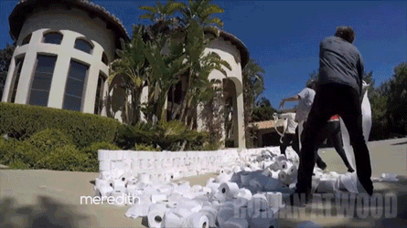 Throwing Papers House Party GIF