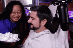 Throwing Pie In The Face Streamer GIF