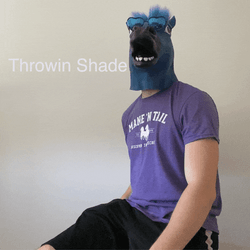Throwing Shady Sassy Horse GIF
