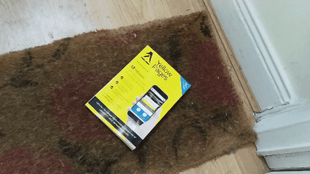 Throwing Yellow Pages Book GIF