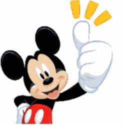 Thumb Up Mickey Mouse GIF