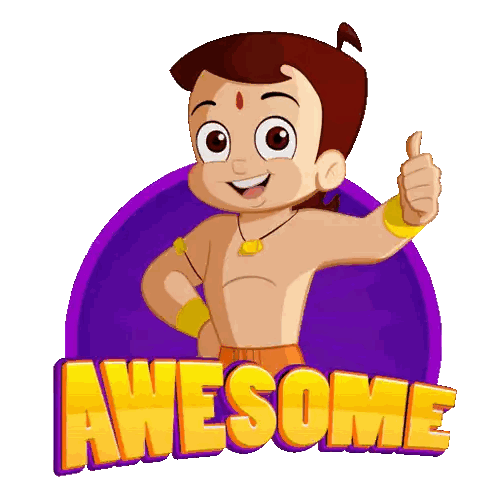 Thumbs Up Character Awesome Sticker