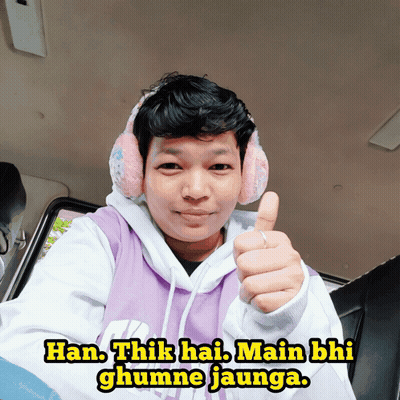Thumbs Up Han Thik Hai Main Bhi Ghumne Jaunga GIF