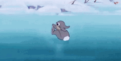Thumper Is Happy On Ice GIF