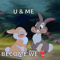 Thumper U And Me Become We GIF