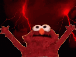 Thunder Elmo Intense GIF
